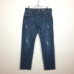 NY&Co Low Rise Slim Leg Denim Size 4